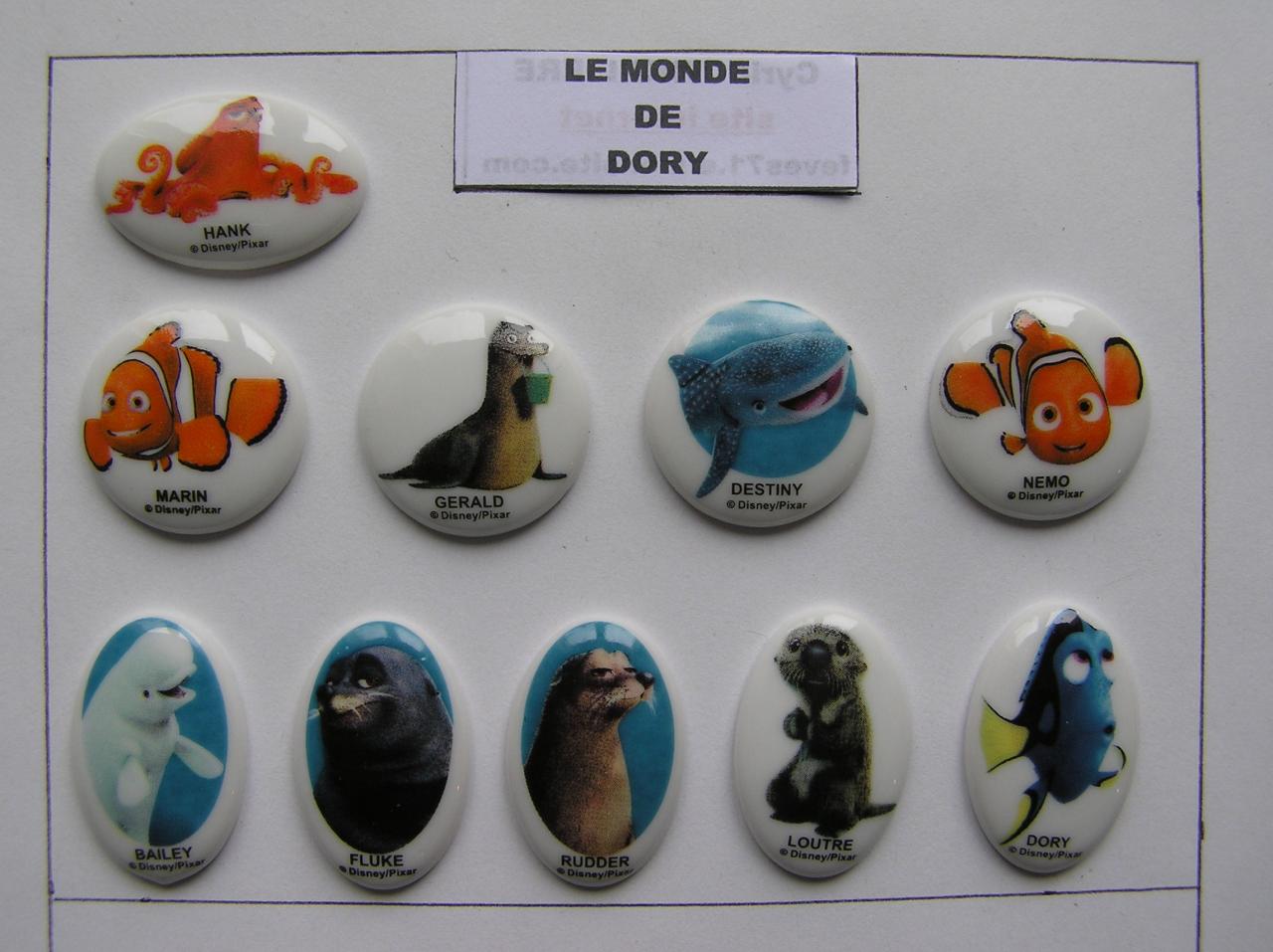 Coffret Fèves de Collection Le Monde de Némo Disney Pixar