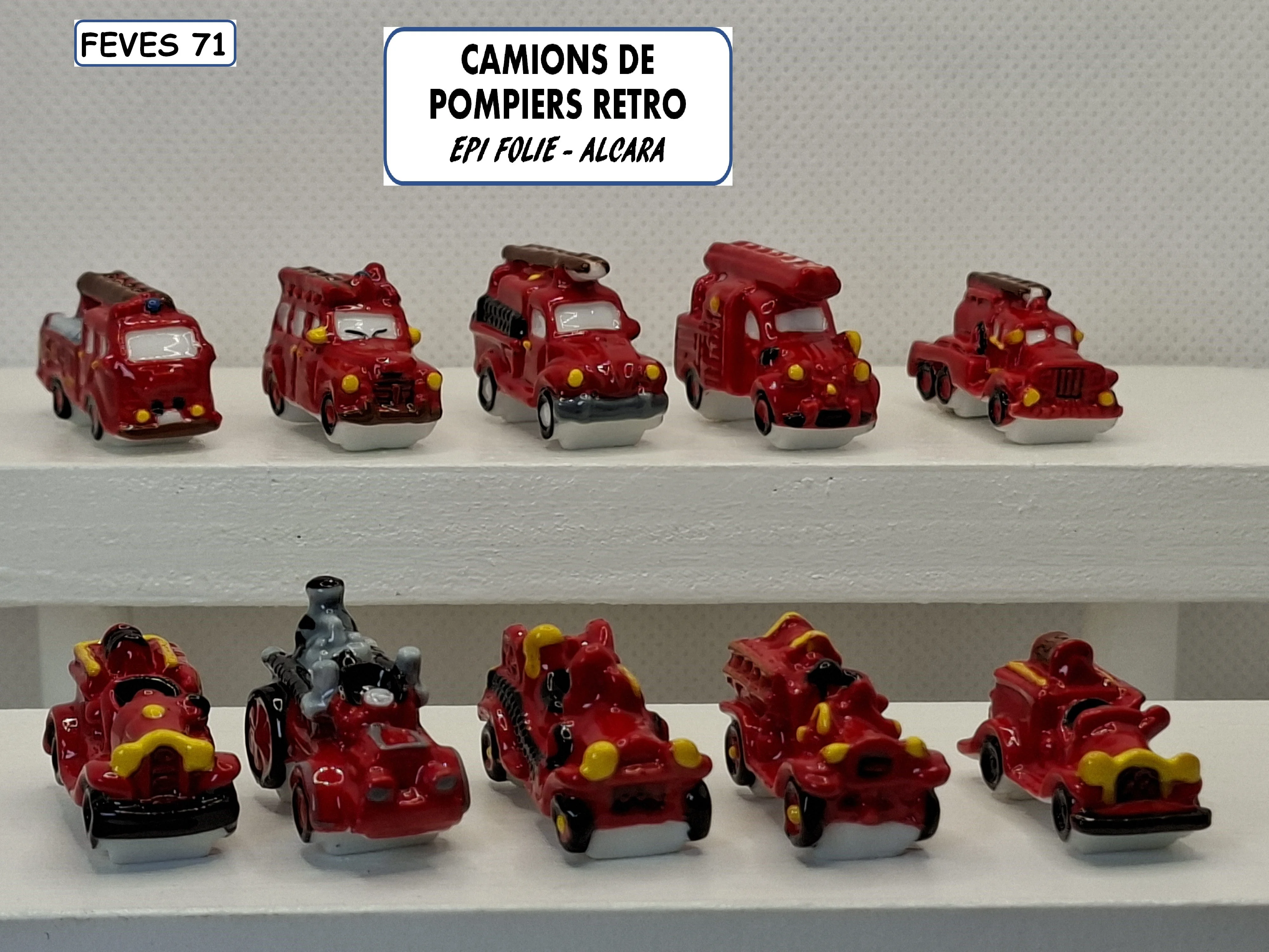 i 14 / CAMIONS DE POMPIERS RETRO / 15 €uros / EPI FOLIE - ALCARA / 2026