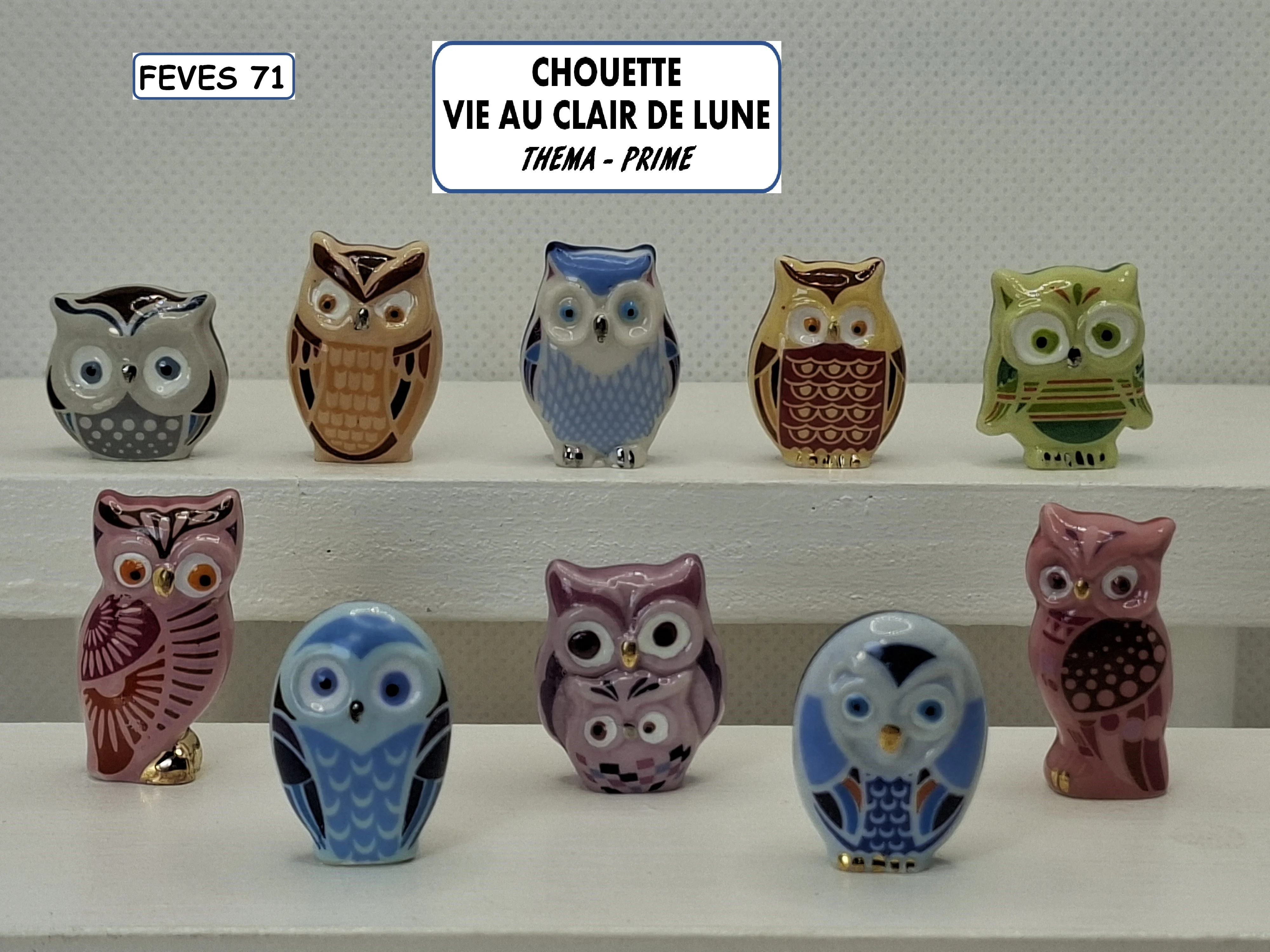 i 18 / CHOUETTE VIE AU CLAIR DE LUNE / 13 €uros / THEMA - PRIME / AFF 78.2025