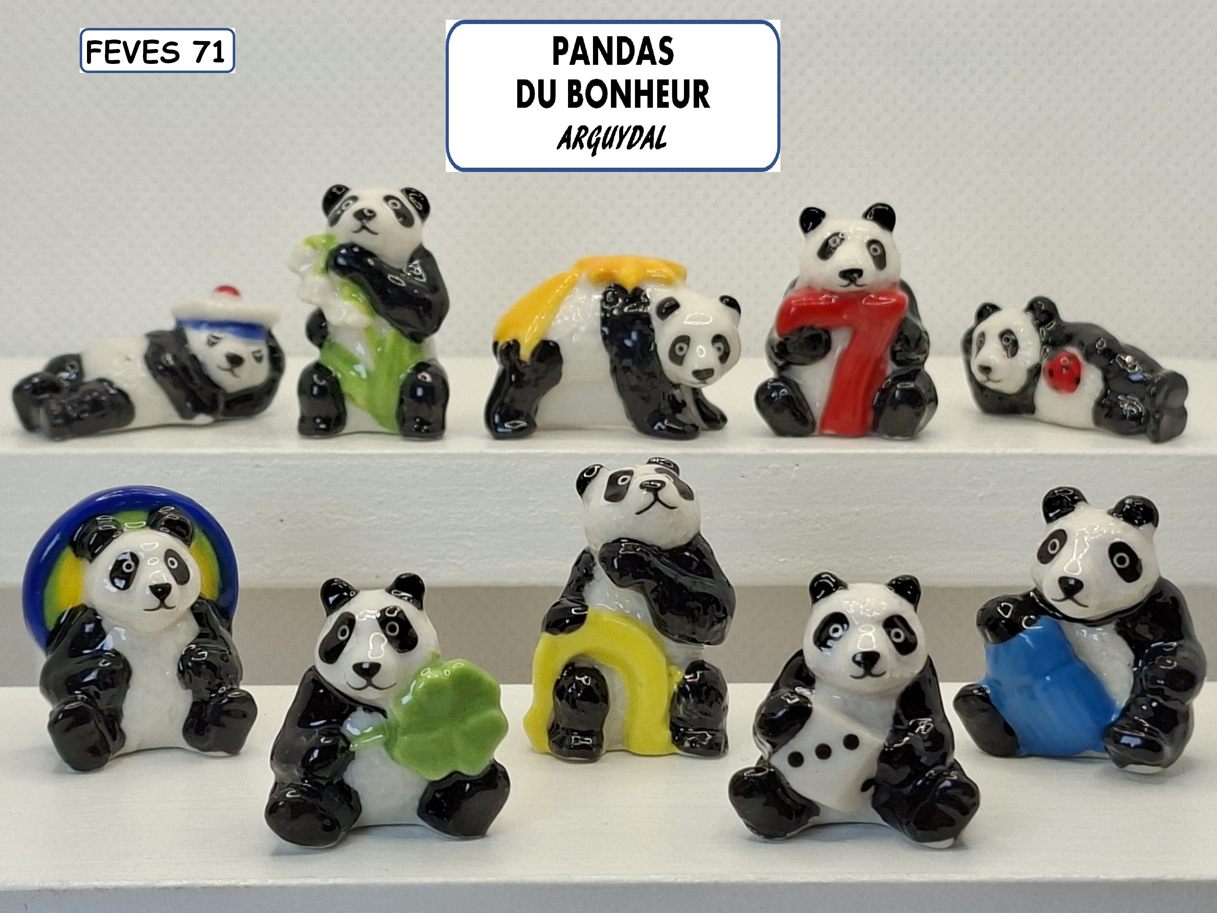i 56 / PANDAS DU BONHEUR / 13 €uros / AFF 24.2025