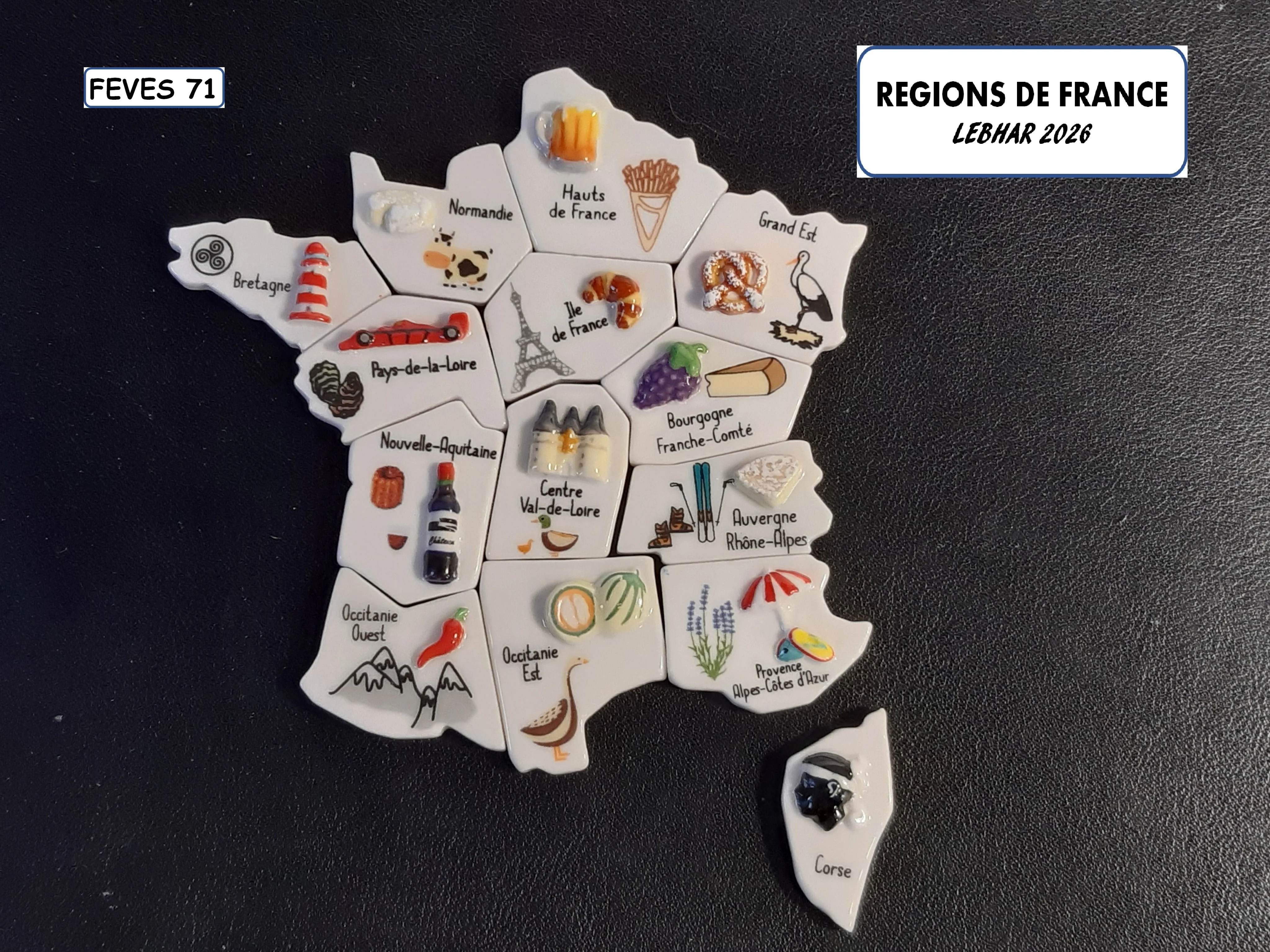 i 63 / REGIONS DE FRANCE / 20 €uros / LEBHAR / 2026