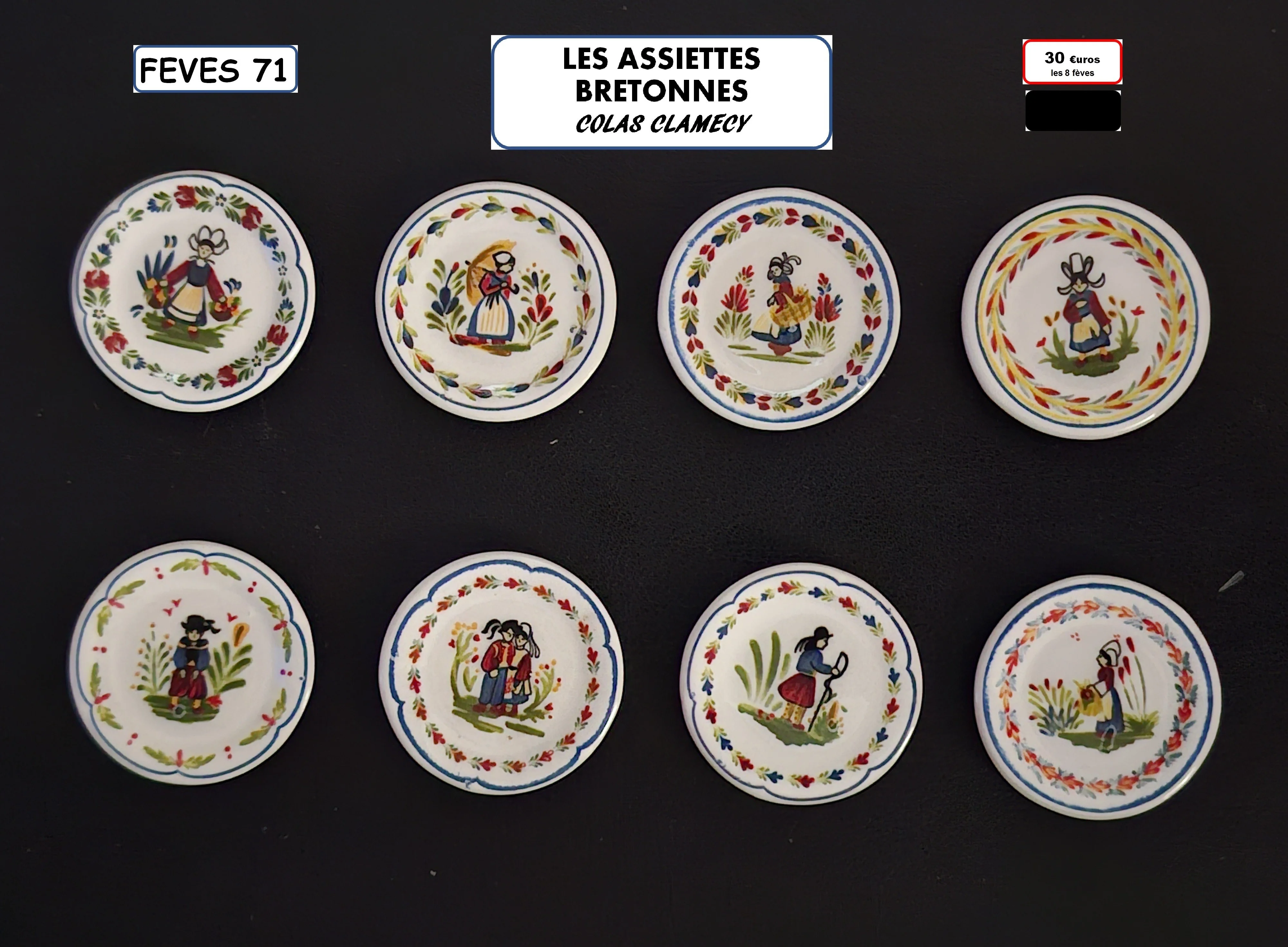 i 78 / i 84 / LES ASSIETTES BRETONNES / 30 €uros / COLAS CLAMECY / 2026