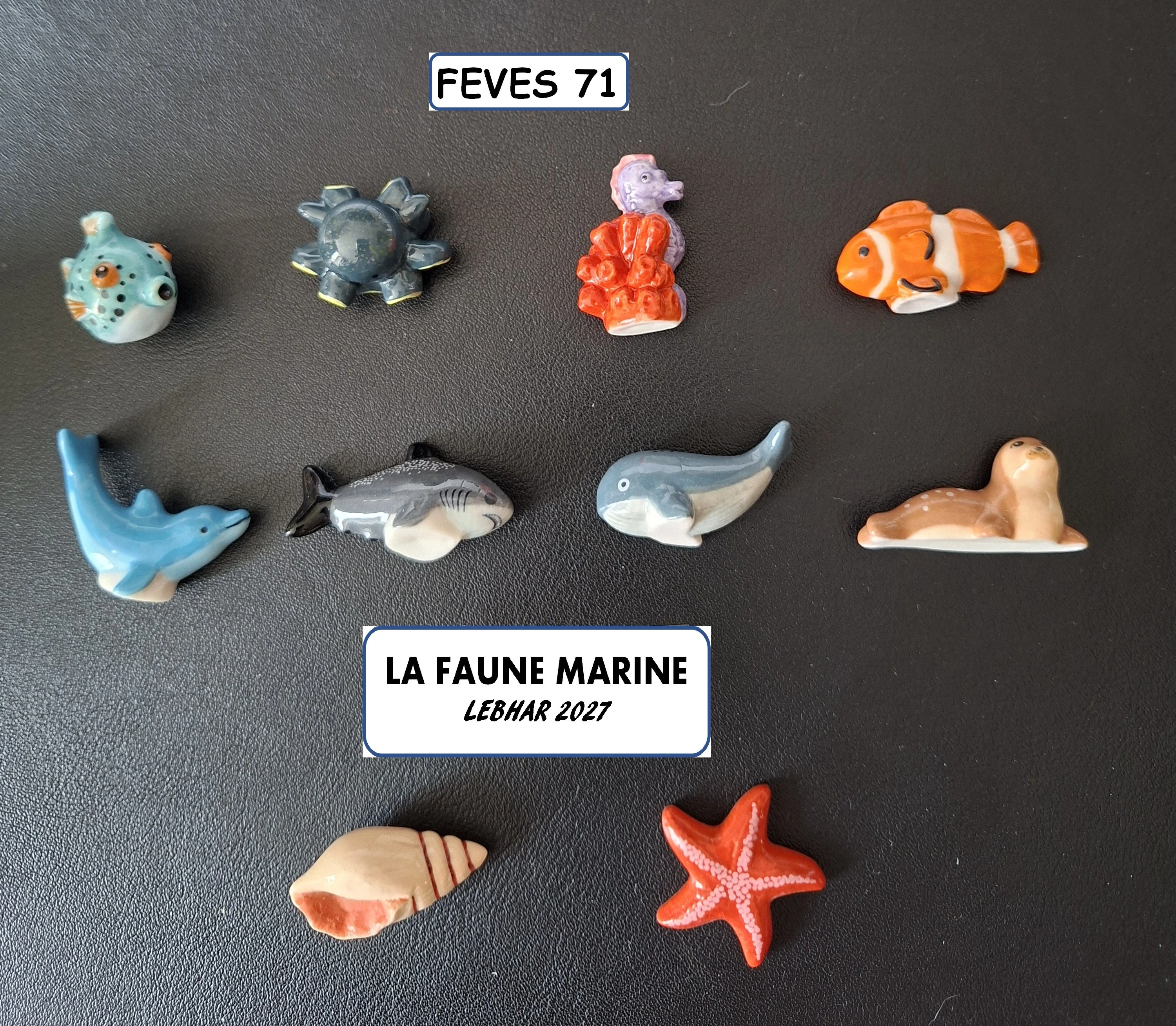 J 27 / LA FAUNE MARINE / 16 €uros / LEBHAR / 2027