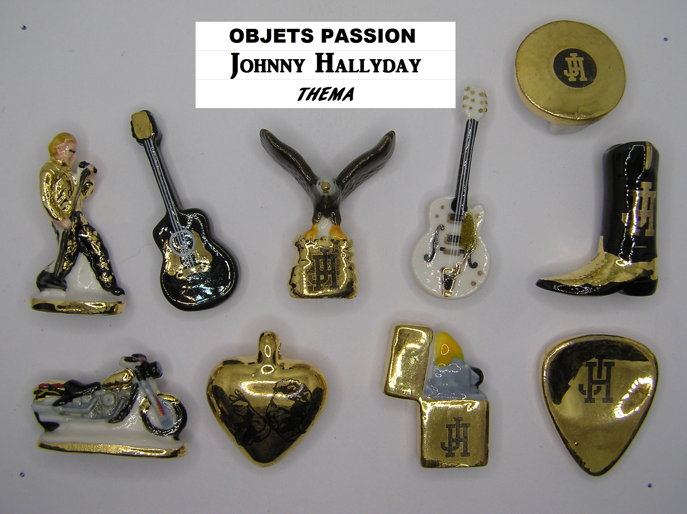 E 47 / OBJETS PASSION JOHNNY HALLYDAY / épuisée / THEMA - PRIME  / AFF 75.2021