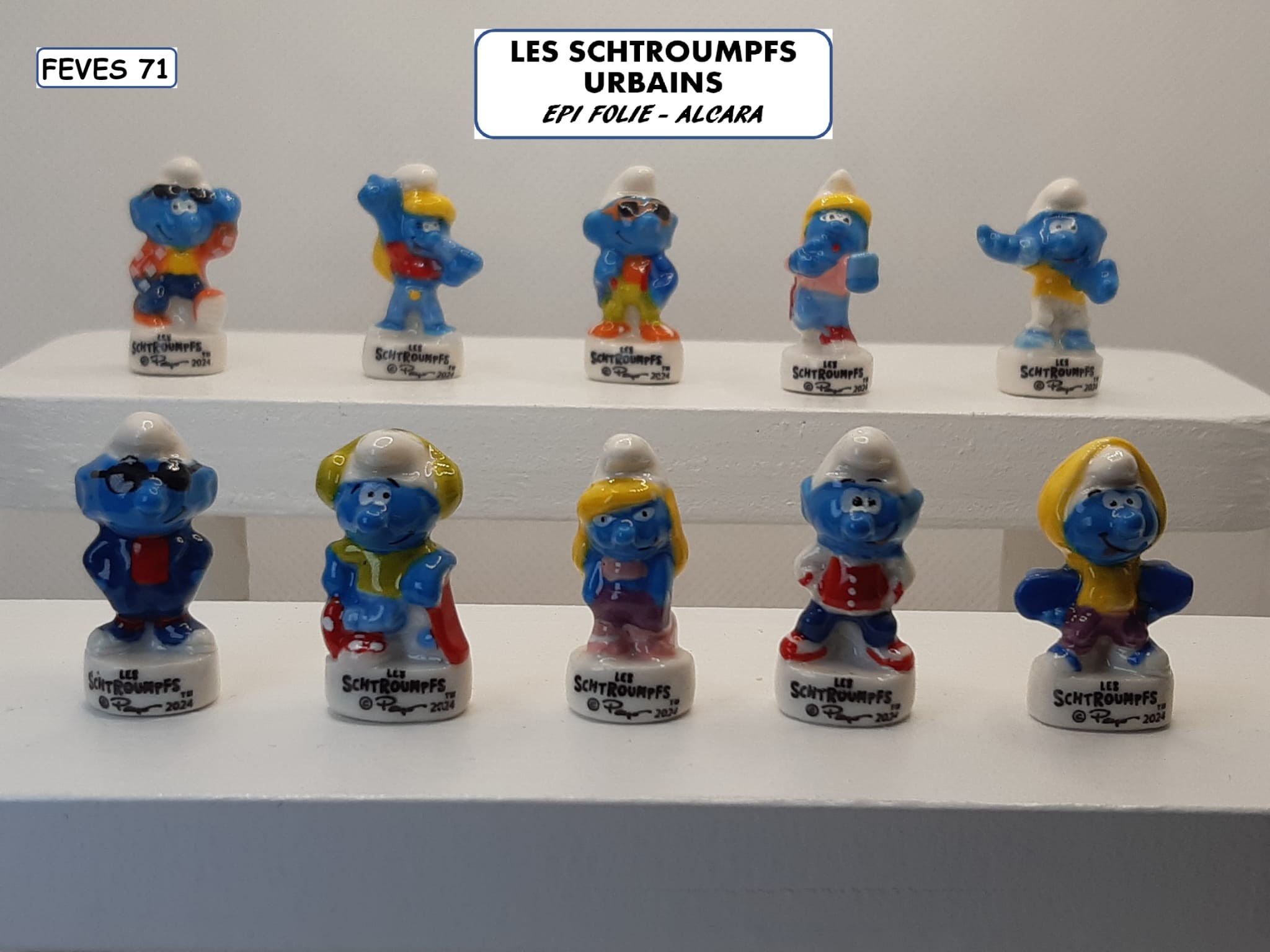 H 40 / LES SCHTROUMPFS URBAINS / 15 €uros / EPI FOLIE - ALCARA / 2025