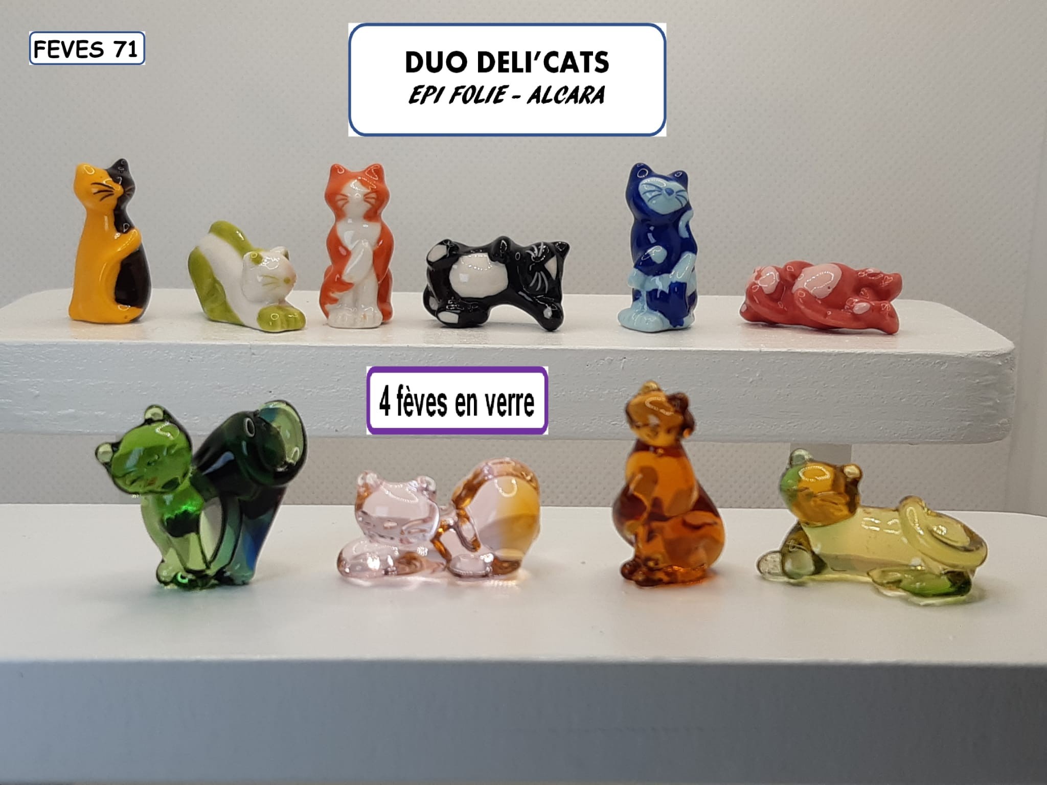 H 18 / DUO DELI'CATS chats /15 €uros / EPI FOLIE - ALCARA / AFF 07.2024